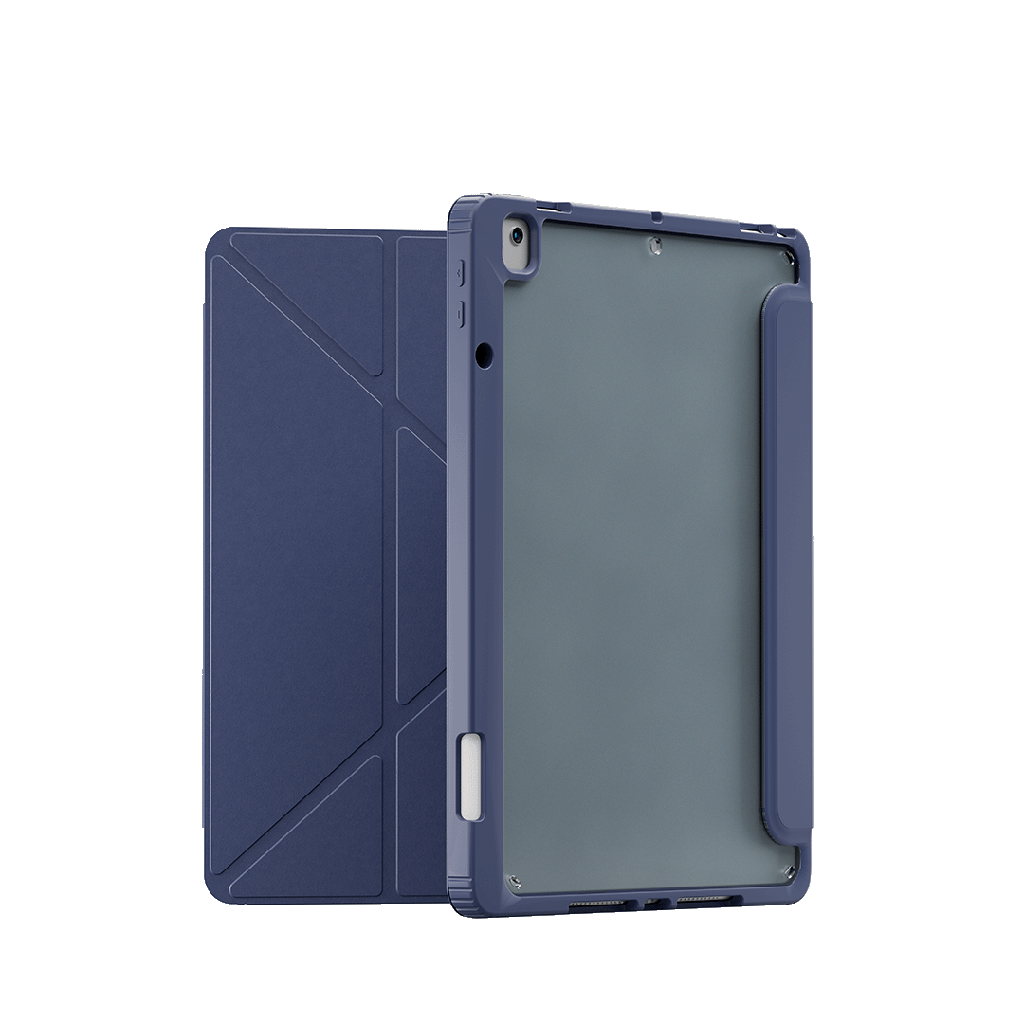 LEVELO COVER IPAD AIR 10.2 INCH HYBRID LEATHER MAGNETIC CASE BLUE