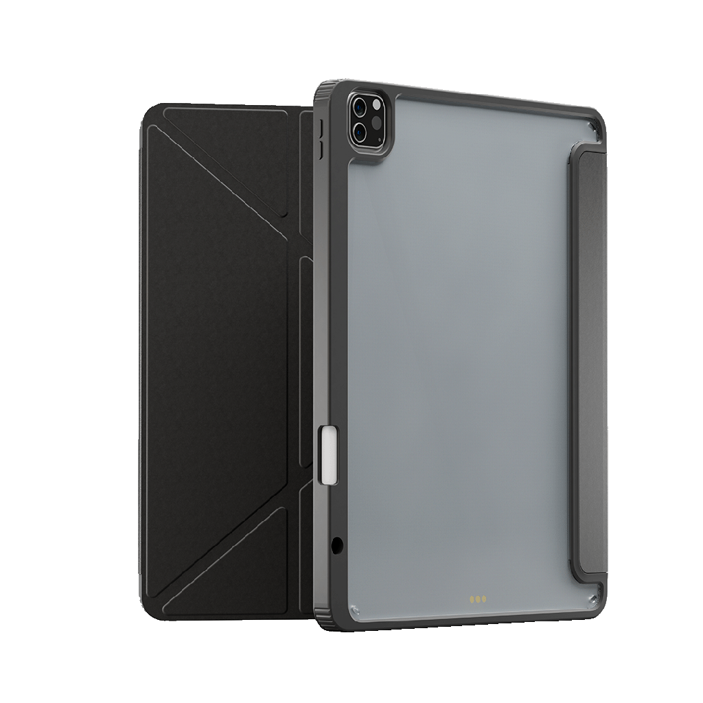 LEVELO CONVER IPAD PRO 12.9 INCH HYBRID LEATHER MAGNETIC CASE BLACK