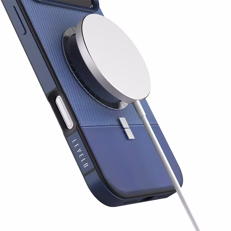 LEVELO IPHONE 17 PRO LEVELO CUIR CASE MIDNIGHT BLUE LVLCUIR17PMNBL thumbnail 12