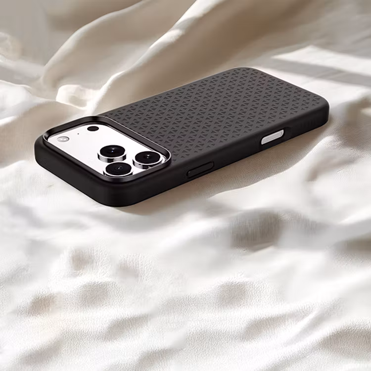 LEVELO FIORA IPHONE 17 PRO MAX MAGSAFE LIQUID SILICONE CASE BLACK LVLFIOM17PMBK thumbnail 4
