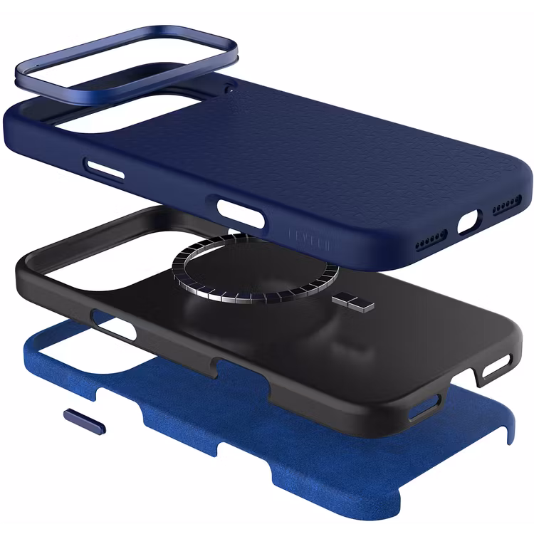 LEVELO FIORA IPHONE 17 PRO MAGSAFE LIQUID SILICONE CASE BLUE LVLFIOM17PDBL thumbnail 3