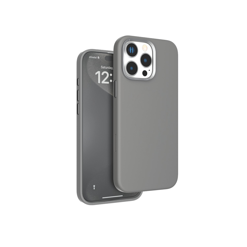 LEVELO IPHONE 16 PRO IRIS PRO MAGSAFE LIQUID SILICONE CASE GRAY LVLIPSC16PGY