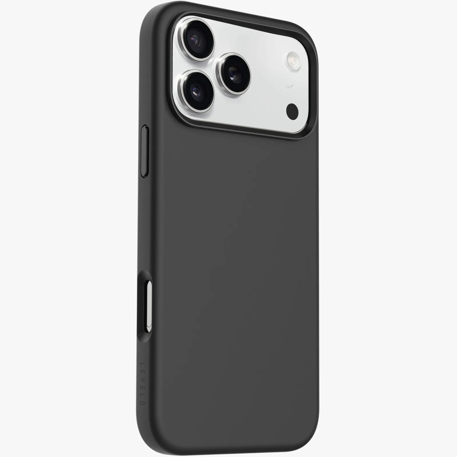 LEVELO IRIS IPHONE 17 PRO MAGSAFE LIQUID SILICONE CASE BLACK LVLIRISM17PBK