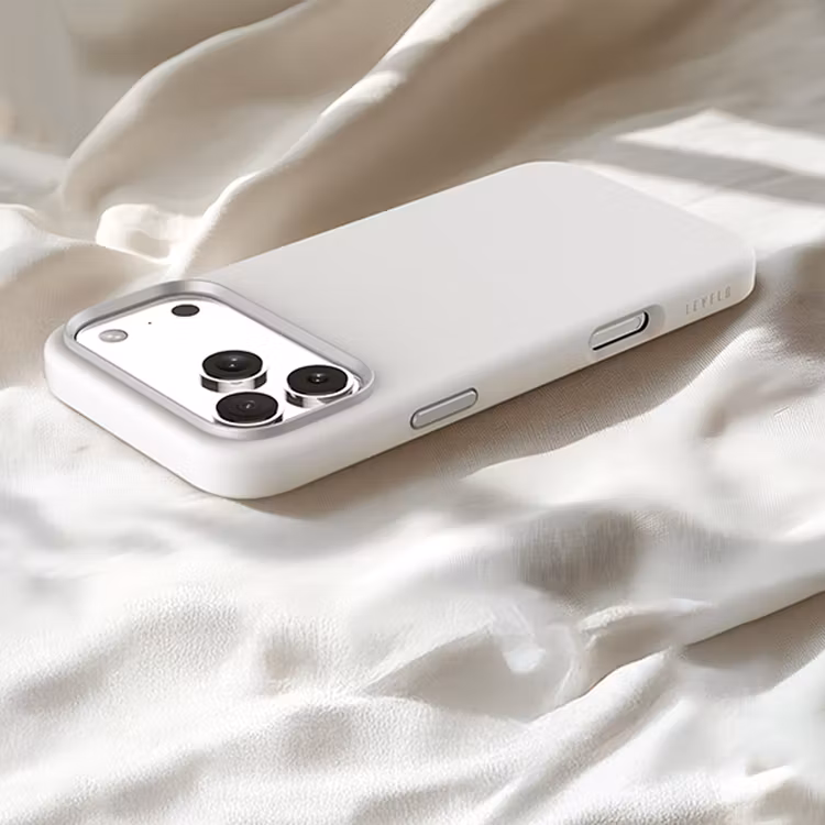 LEVELO IRIS IPHONE 17 PRO MAX MAGSAFE LIQUID SILICONE CASE SILVER LVLIRISM17PMSL thumbnail 8