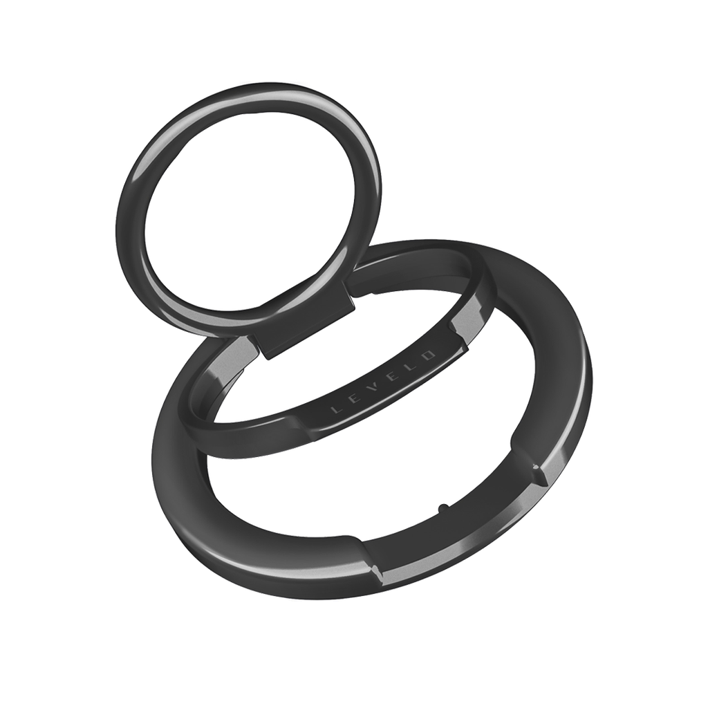 LEVELO LUCCIO 2 IN 1 PHONE RING HOLDER BLACK LVLL21PRHBK