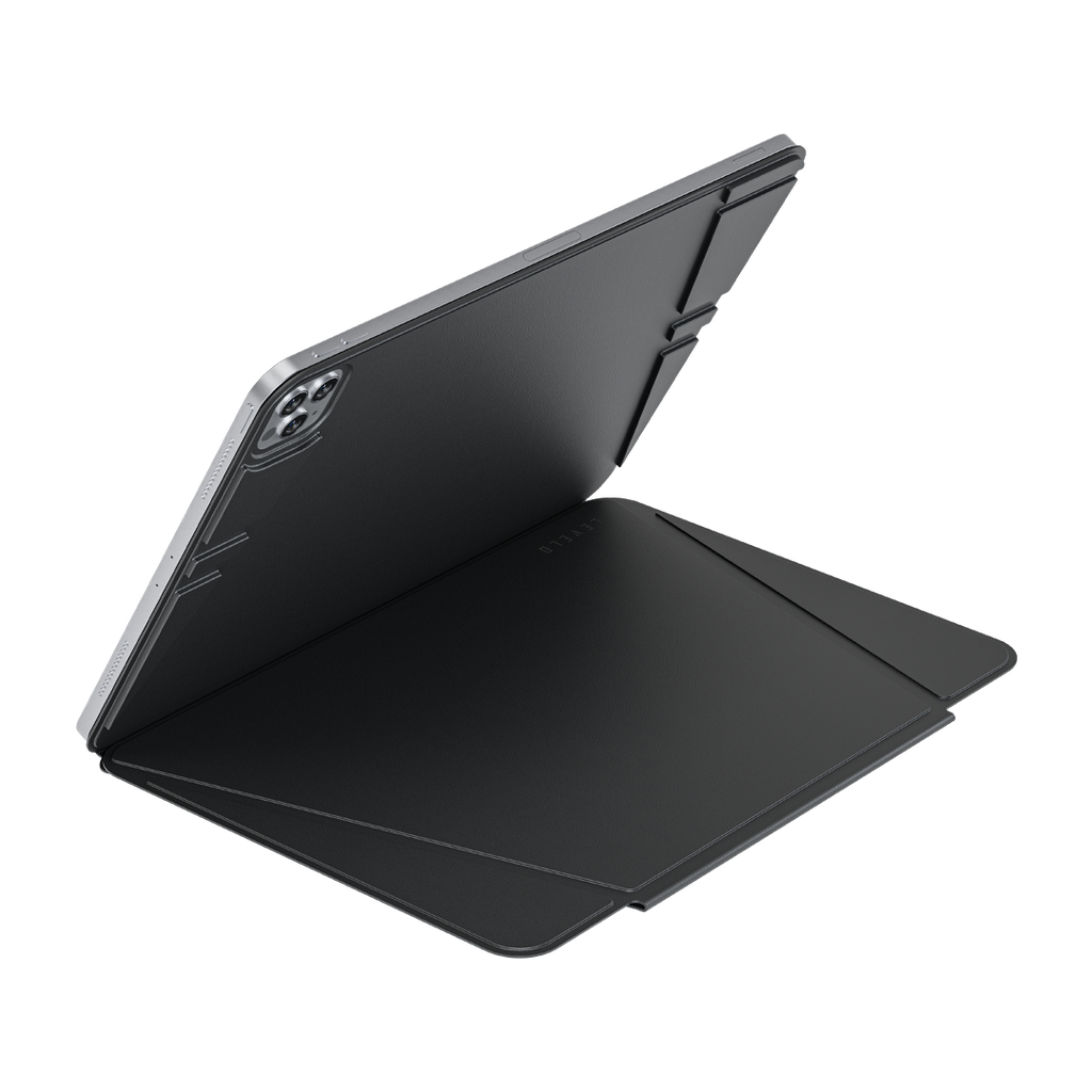 LEVELO LUXORA FOLIO IPAD PRO 13 ADJUSTABLE ANGLE BLACK CASE LVLLFCP13BK thumbnail 9