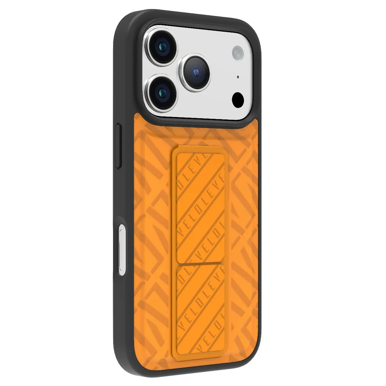 LEVELO MORPHIX CUERO IPHONE 17 PRO MAX GRIPSTAND CASE SUNRISE ORANGE LVLMRPCGIP17PMSORG