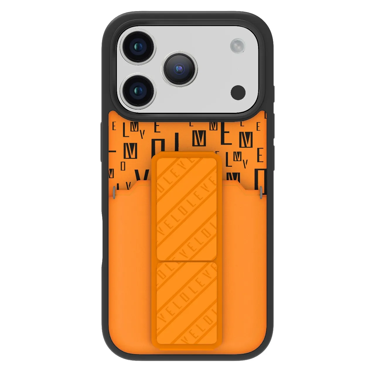 LEVELO MORPHIX IPHONE 17 PRO MAX GRIPSTAND CASE WITH CARD HOLDER SUNRISE ORANGE LVLMRPGCIP17PMSORG