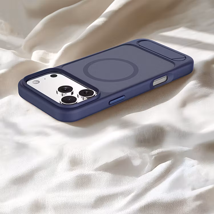 LEVELO MATTEO IPHONE 17 PRO MAX HYBRID KICKSTAND CASE DARK BLUE LVLMTO17PMDBK thumbnail 3