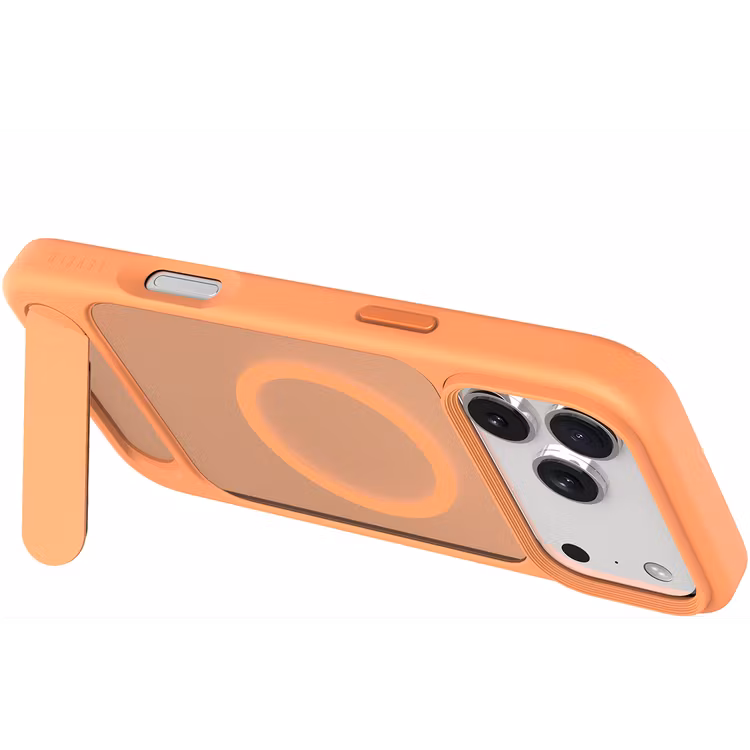 LEVELO MATTEO IPHONE 17 PRO MAX HYBRID KICKSTAND CASE ORANGE LVLMTO17PMORG thumbnail 8