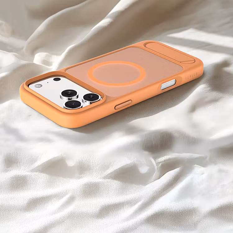 LEVELO MATTEO IPHONE 17 PRO HYBRID KICKSTAND CASE ORANGE LVLMTO17PORG thumbnail 13