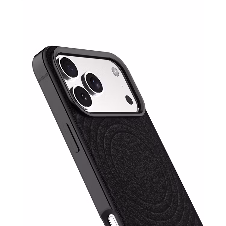 LEVELO SPIRALE IPHONE 17 PRO MAX PU LEATHER HYBRID CASE PHANTOM BLACK LVLSPR17PMPHBK thumbnail 6