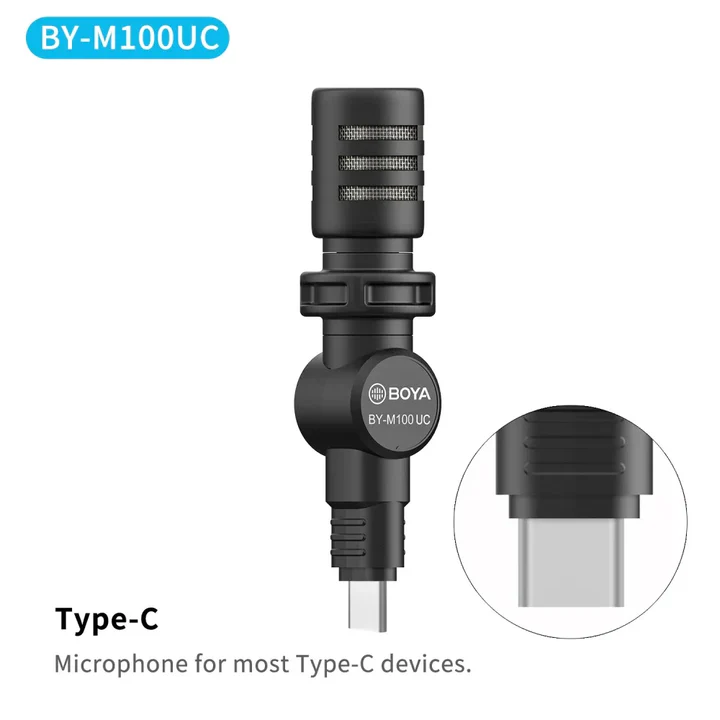BOYA MININATURE CONDENSER MICROPHONE BY-M100UC thumbnail 3