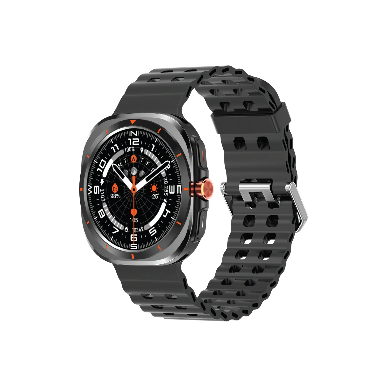 PAWA ASPIRE SMART WATCH WITH 1.52 INCH DISPLAY BLACK PW-STWFTB10-BK