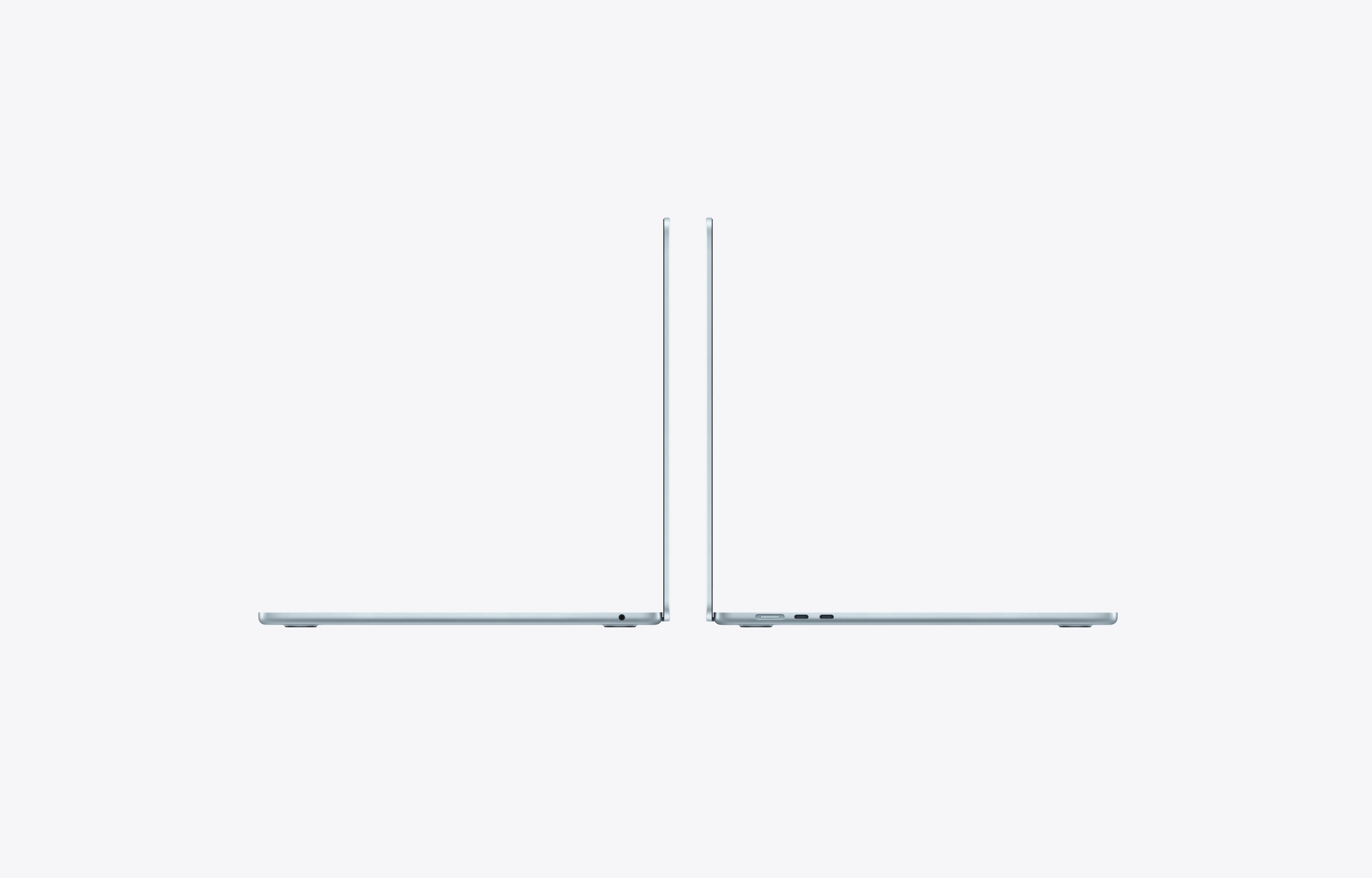 APPLE MACBOOK AIR 15 INCH M4 CHIP 10 CORE CPU 10 CORE GPU 24GB 512GB SKY BLUE ARABIC-ENGLISH MC7D4 thumbnail 4