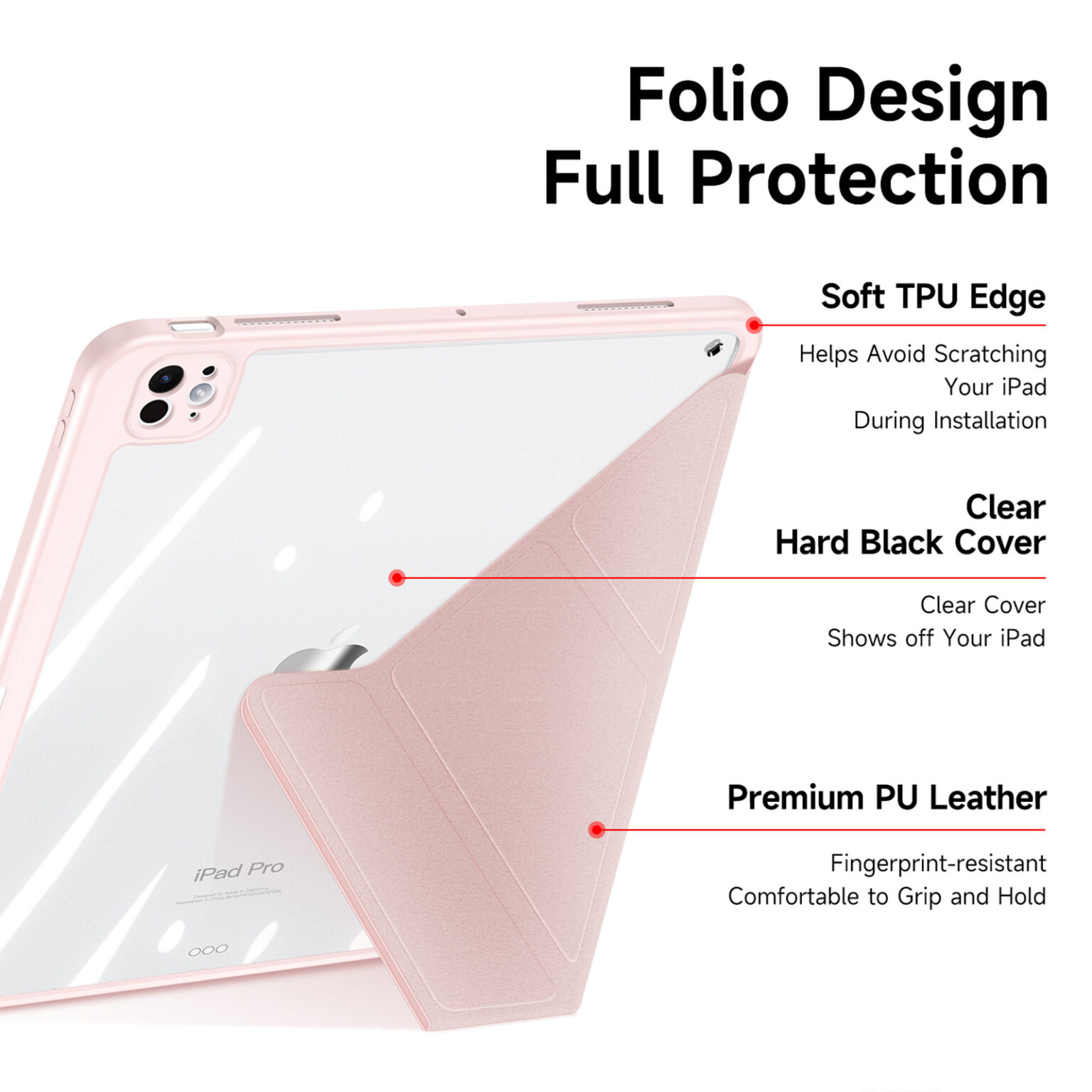DUX DUCIS IPAD PRO 13 INCH MAGI SERIES CASE 2024 PINK MAGI0052 thumbnail 4