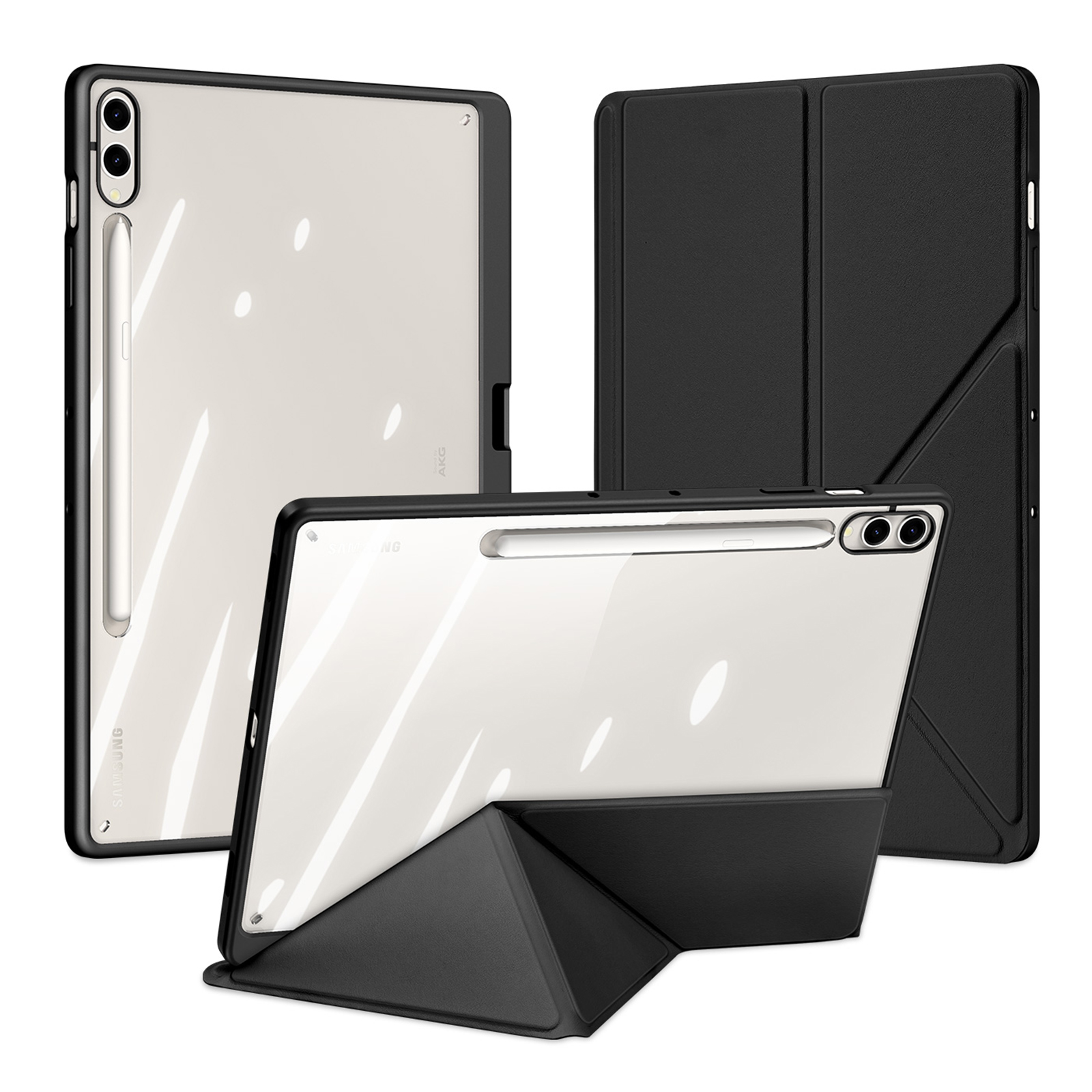 DUXDUCIS SAMSUNG TAB S9 PLUS/S9 FE PLUS MAGI SEREIS CASE BLACK MAGI0062