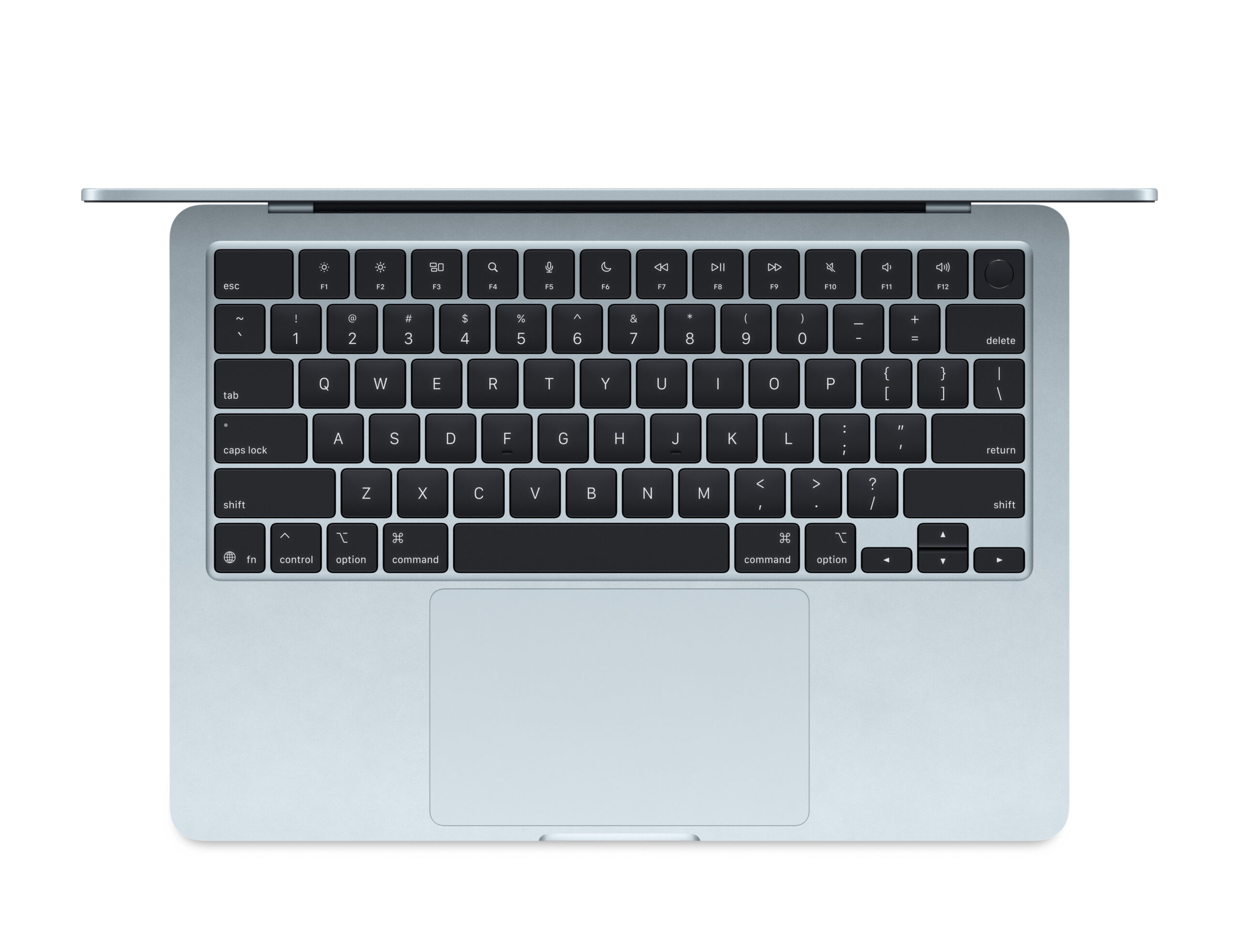 APPLE MACBOOK AIR 13 INCH M4 CHIP 10 CORE CPU 10 CORE GPU 24GB 512GB SKY BLUE ENGLISH MC6V4 thumbnail 3
