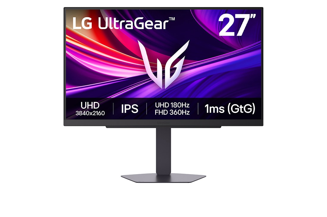 LG 27 INCH B AMA ULTRAGEAR™ G8 4K IPS GAMING MONITOR UHD 180HZ / FHD 360HZ 1MS MBR NVIDIA 27G810A