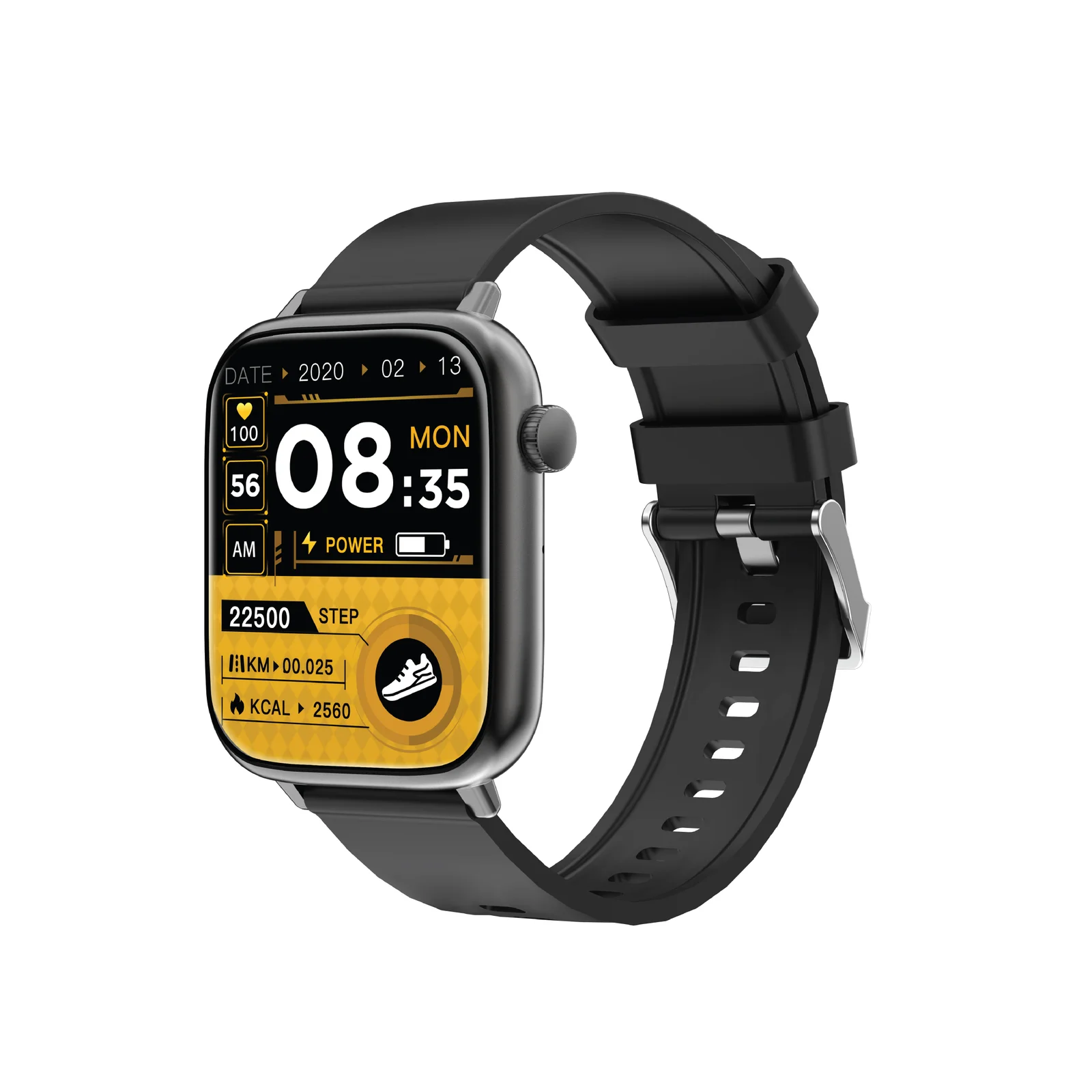 PAWA PLUSE SMART WATCH WITH 1.85 INCH HD DISPLAY BLACK PW-STWFTB15-BK
