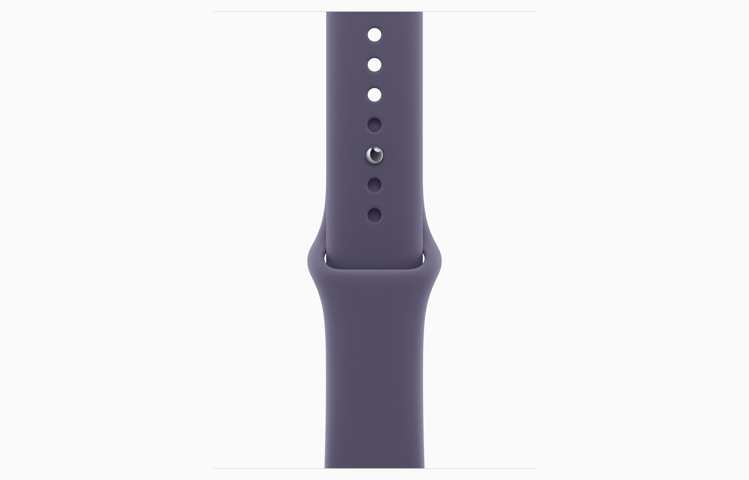 APPLE WATCH SERIES 11 GPS 42MM 2025 SILVER ALUMINIUM CASE WITH PURPLE FOG SPORT BAND - M/L MEU74 thumbnail 2