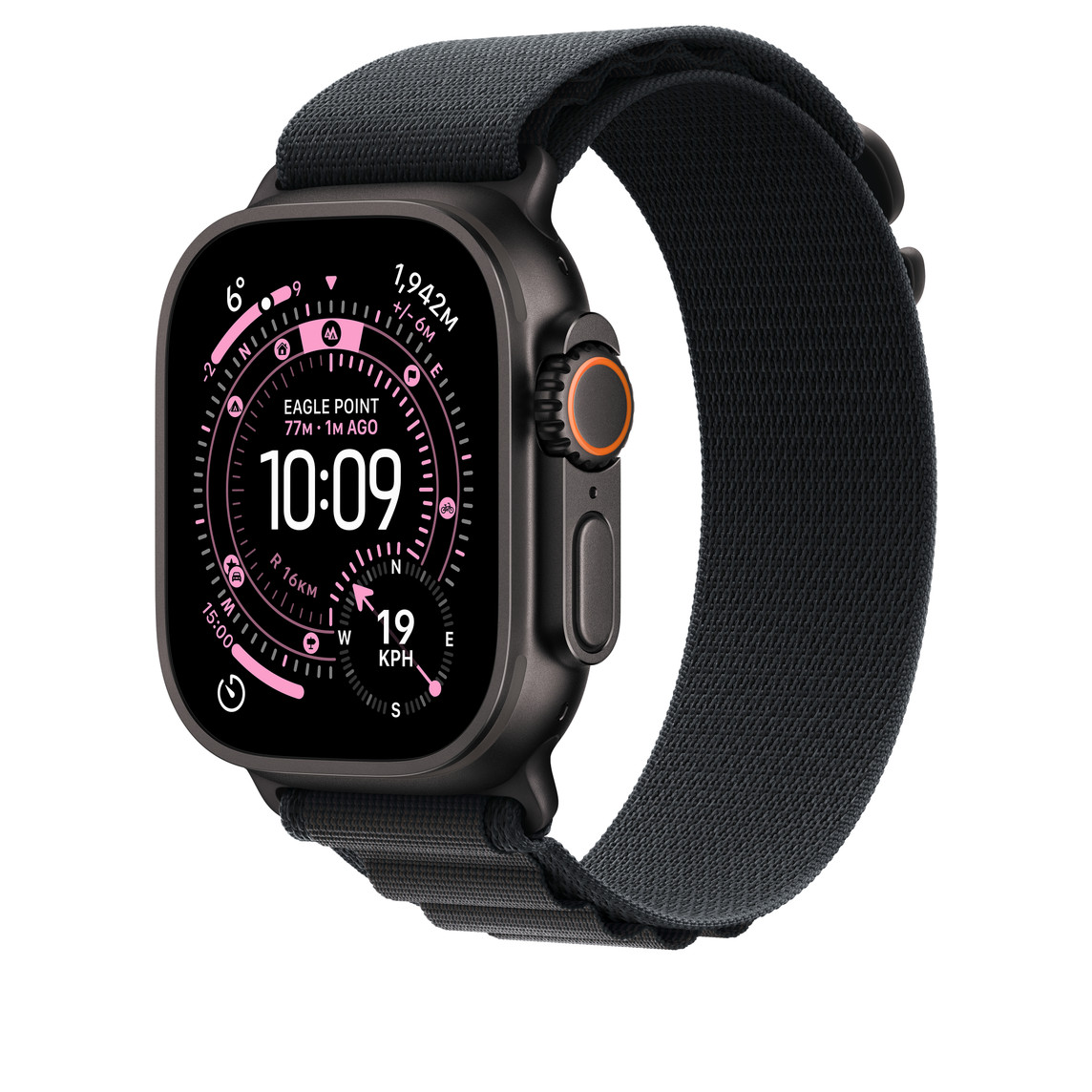 APPLE WATCH 49MM BLACK NATURAL TITANIUM ALPINE LOOP SMALL MFTE4 thumbnail 2