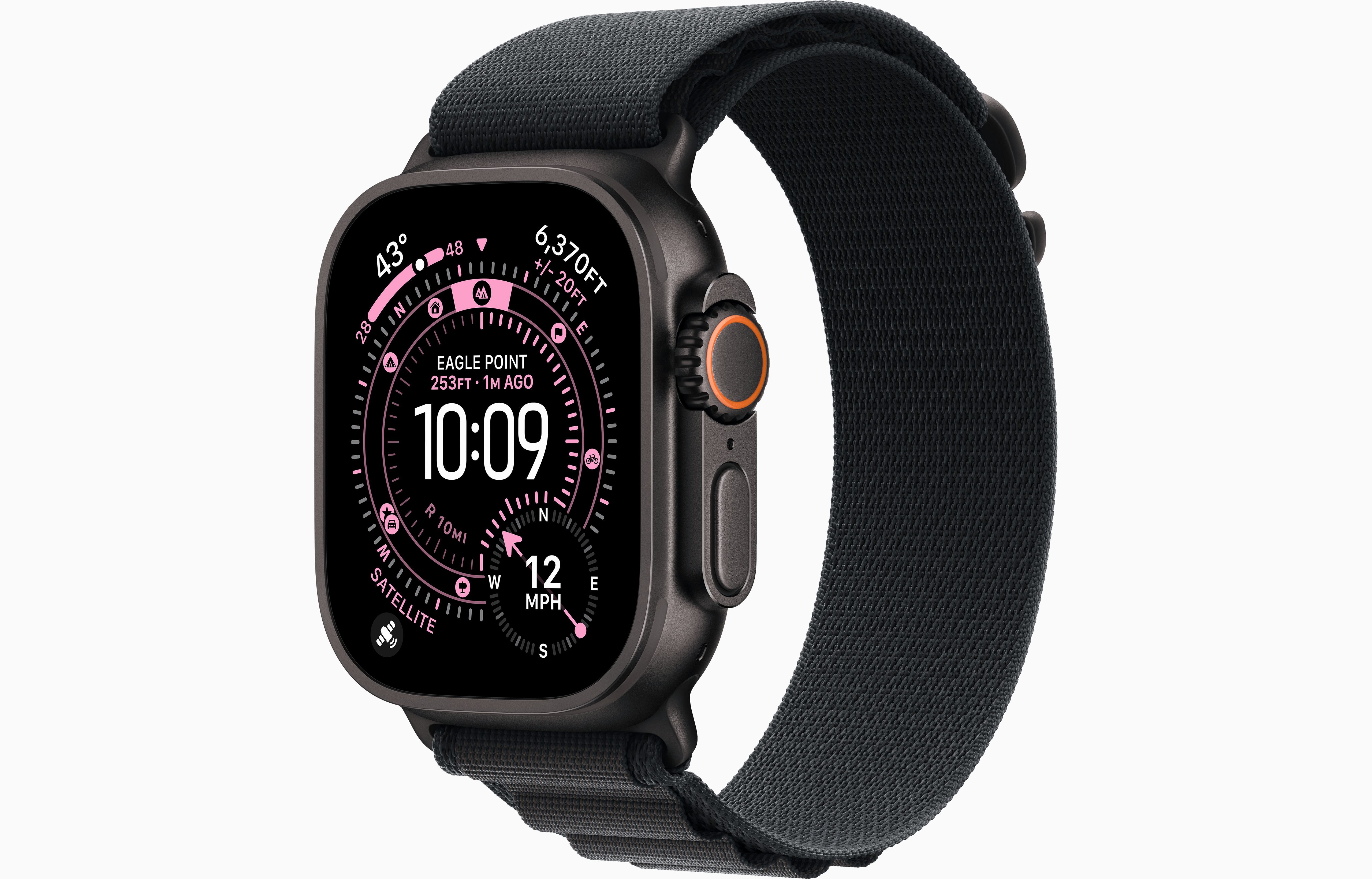 APPLE WATCH ULTRA 3 GPS + CELLULAR 49MM BLACK TITANIUM CASE WITH BLACK ALPHINE LOOP BAND SMALL MF0Q4