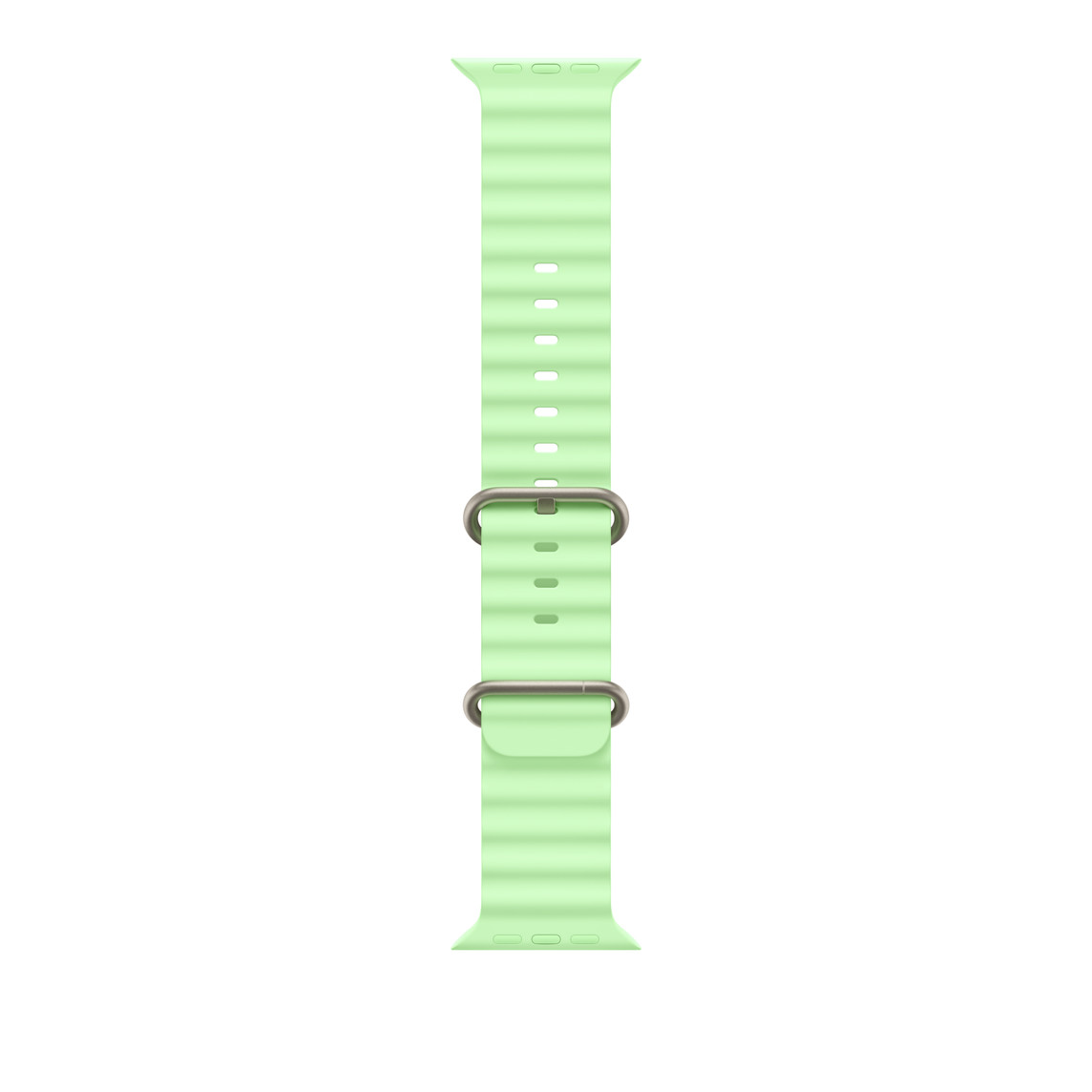 APPLE WATCH 49MM NEON GREEN NATURAL TITANIUM OCEAN BAND XL-MGCG4ZM/A