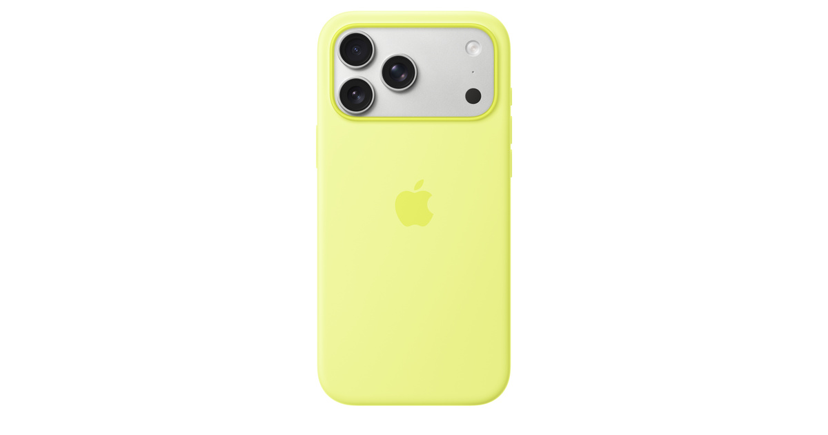 APPLE IPHONE 17 PRO MAX SILICONE CASE WITH MAGSAFE NEON YELLOW MGFM4