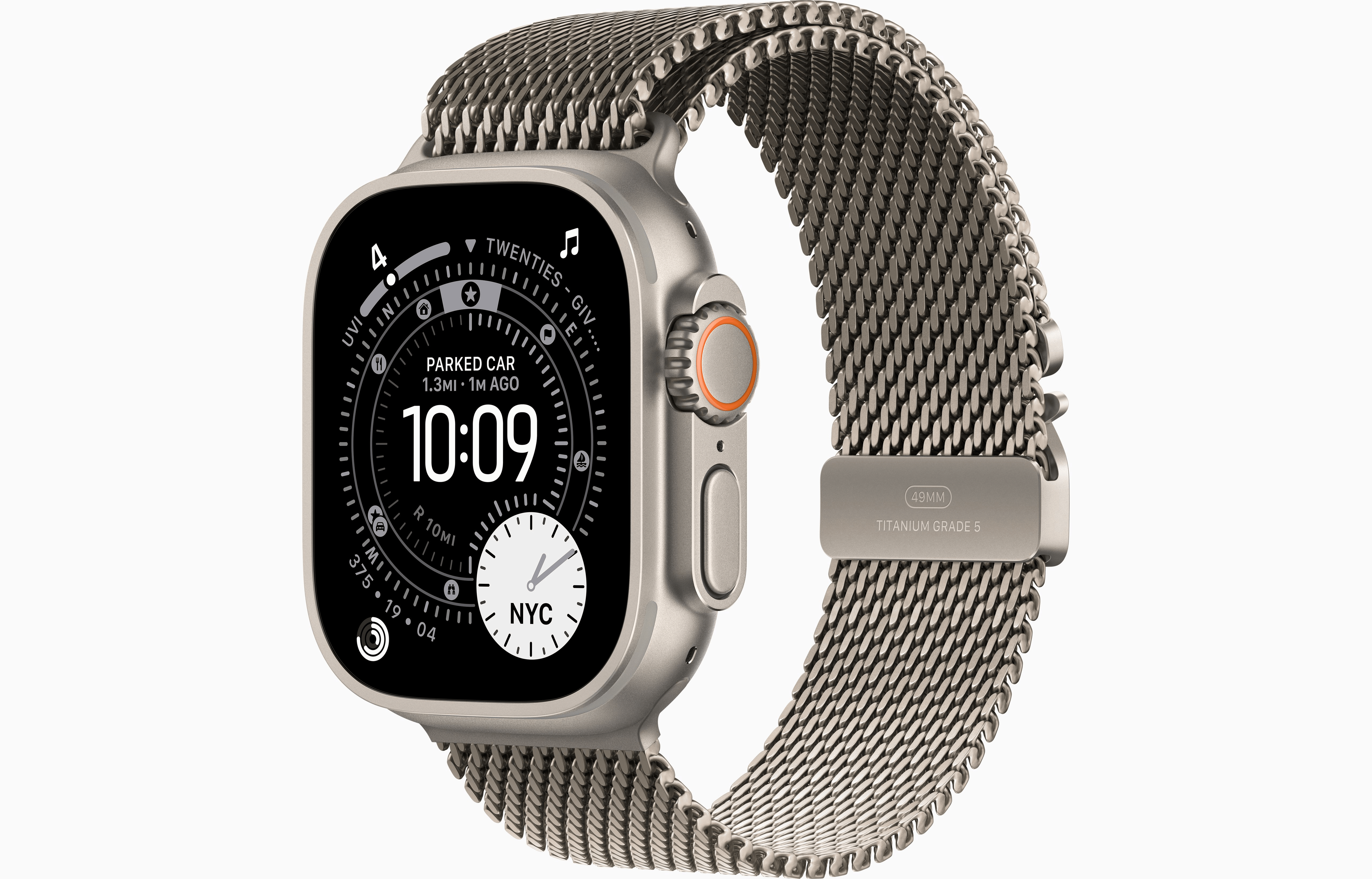 APPLE WATCH ULTRA 3 49MM GPS + CELLULAR NATURAL TITANIUM WITH NATURAL TITANIUM MILANESE LOOP SMALL MEWW4