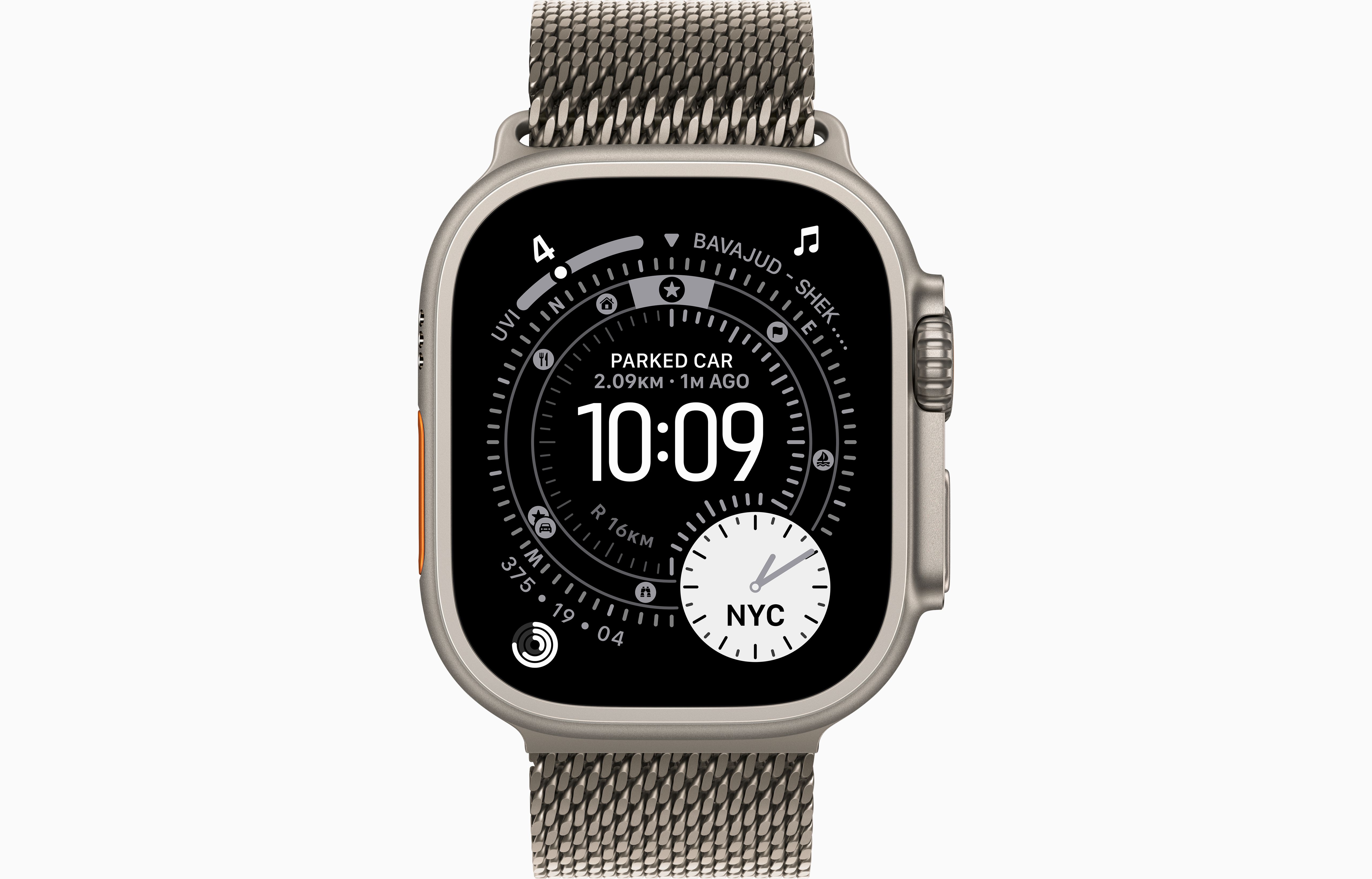 APPLE WATCH ULTRA 3 49MM GPS + CELLULAR NATURAL TITANIUM WITH NATURAL TITANIUM MILANESE LOOP SMALL MEWW4 thumbnail 2