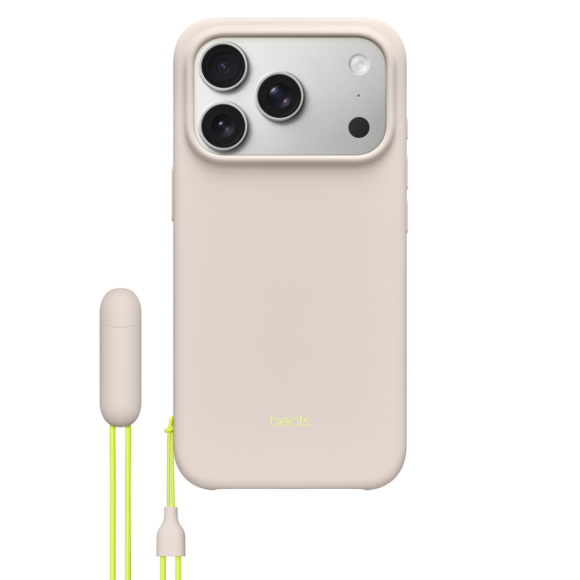 BEATS IPHONE 17 PRO KICKSTAND CASE WITH MAGSAFE AND CAMERA CONTROL LIME STONE MGTN4