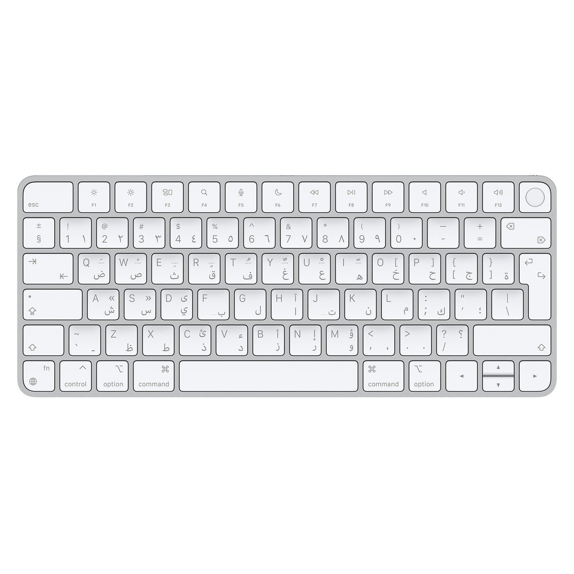 Apple Magic Keyboard with Touch ID MK293E Arabic | Secure and Seamless Typing Experience | Integrated Touch ID Sensor | Arabic Layout