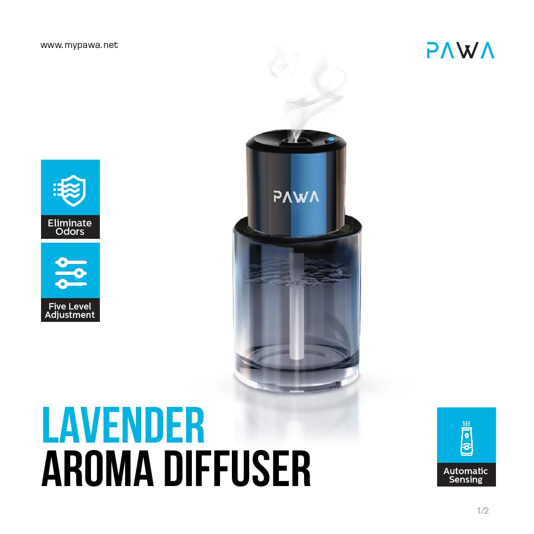 PAWA LAVENDER AROMA DIFFUSER BLACK PW-ARPTDF10-BK thumbnail 5