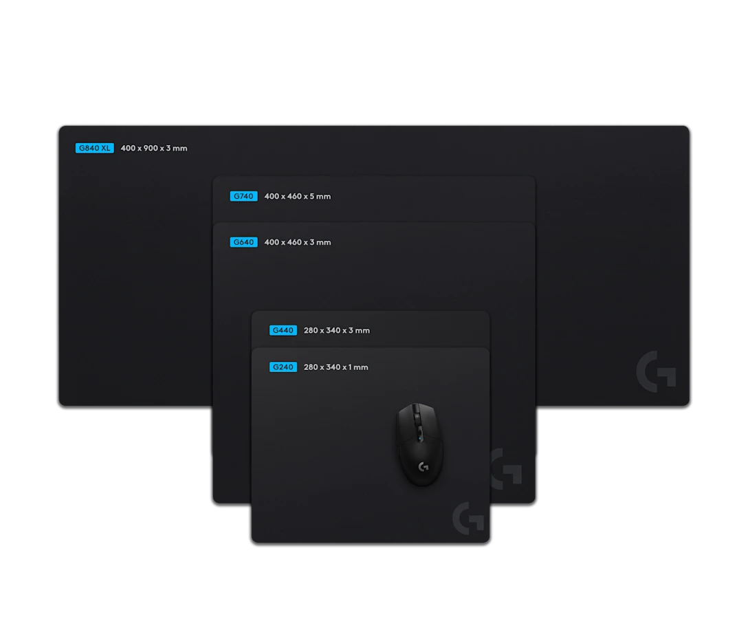 LOGITECH G740 GAMING MOUSE PAD BLACK  943-000806 thumbnail 5