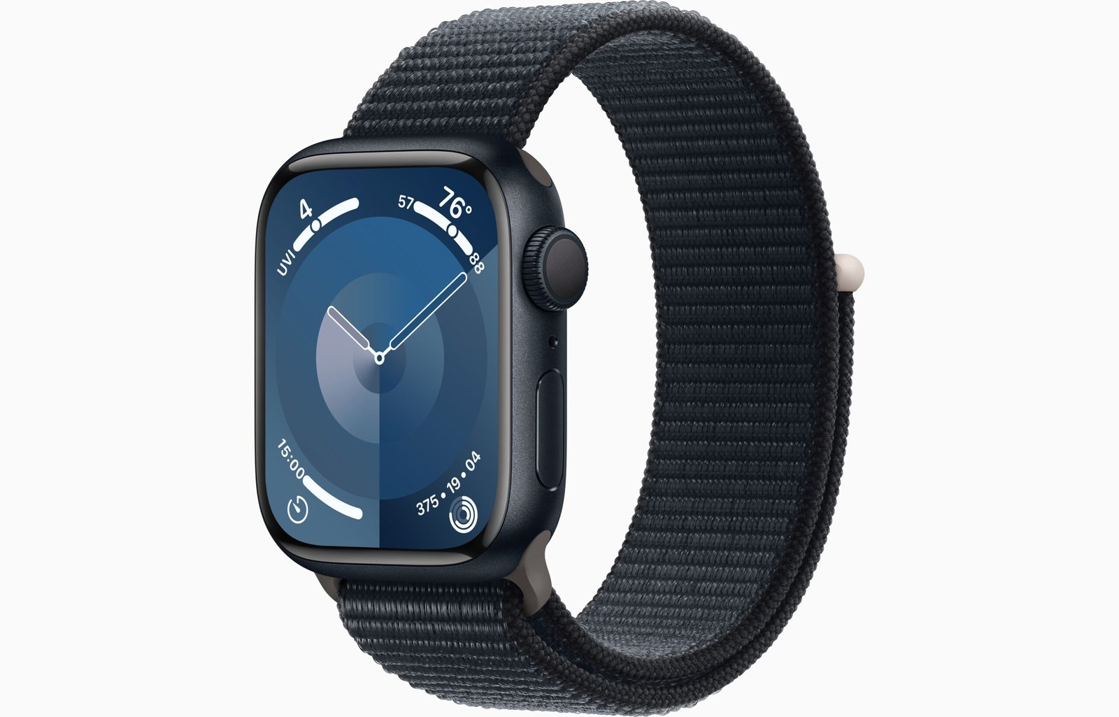 APPLE WATCH SERIES 9 GPS 41MM MIDNIGHT ALUMINIUM CASE WITH MIDNIGHT SPORT LOOP MR8Y3