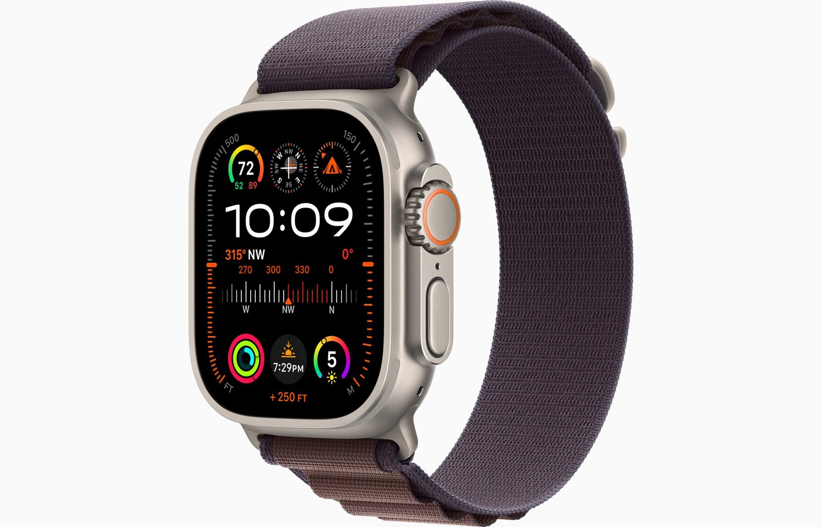 APPLE WATCH ULTRA 2 49MM GPS + CELLULAR TITANIUM CASE WITH INDIGO ALPINE LOOP