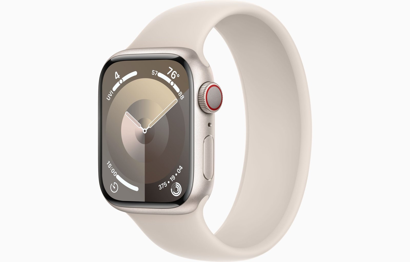 APPLE WATCH SERIES 9 GPS 41MM STARLIGHT ALUMINIUM SOLO LOOP MR9K3