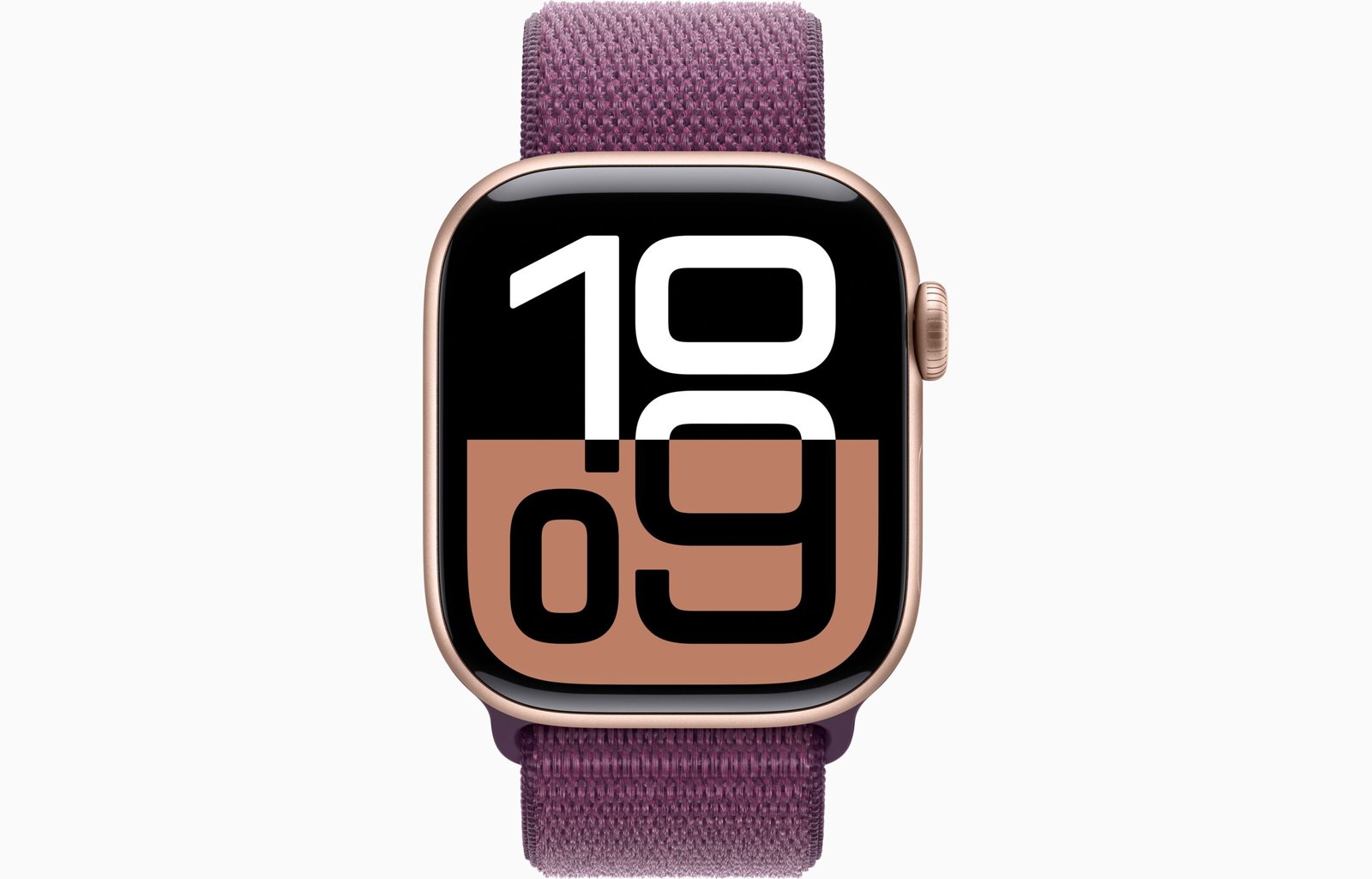 Apple Watch Series 10 42mm GPS Rose Gold Aluminium with Plum Sport Loop MWWK3 | Sleek Design with Fitness Tracking thumbnail 2