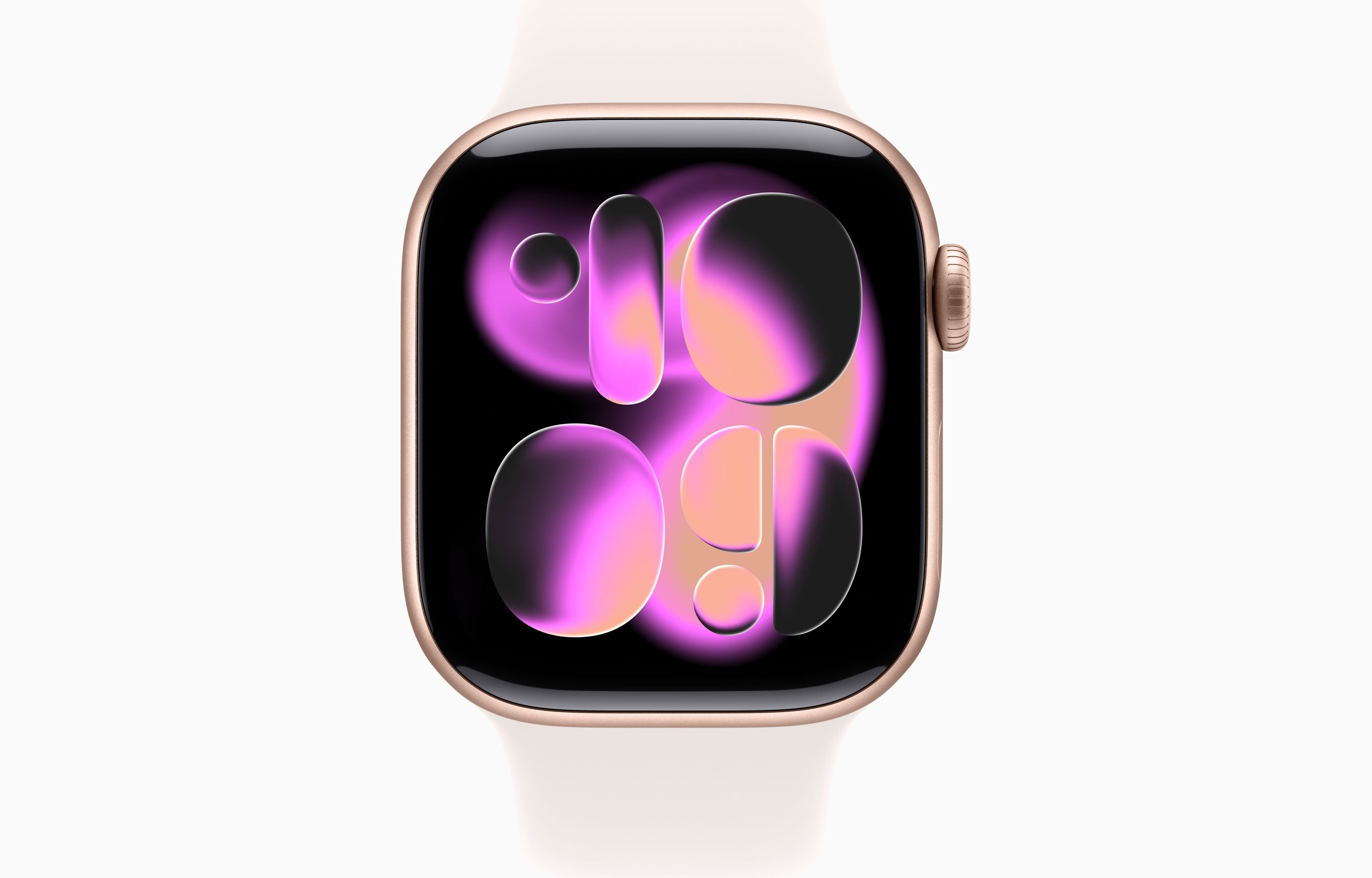 APPLE WATCH SERIES 11 GPS 42MM 2025 ROSE GOLD ALUMINIUM CASE WITH LIGHT BLUSH SPORT BAND - S/M MEU04 thumbnail 3