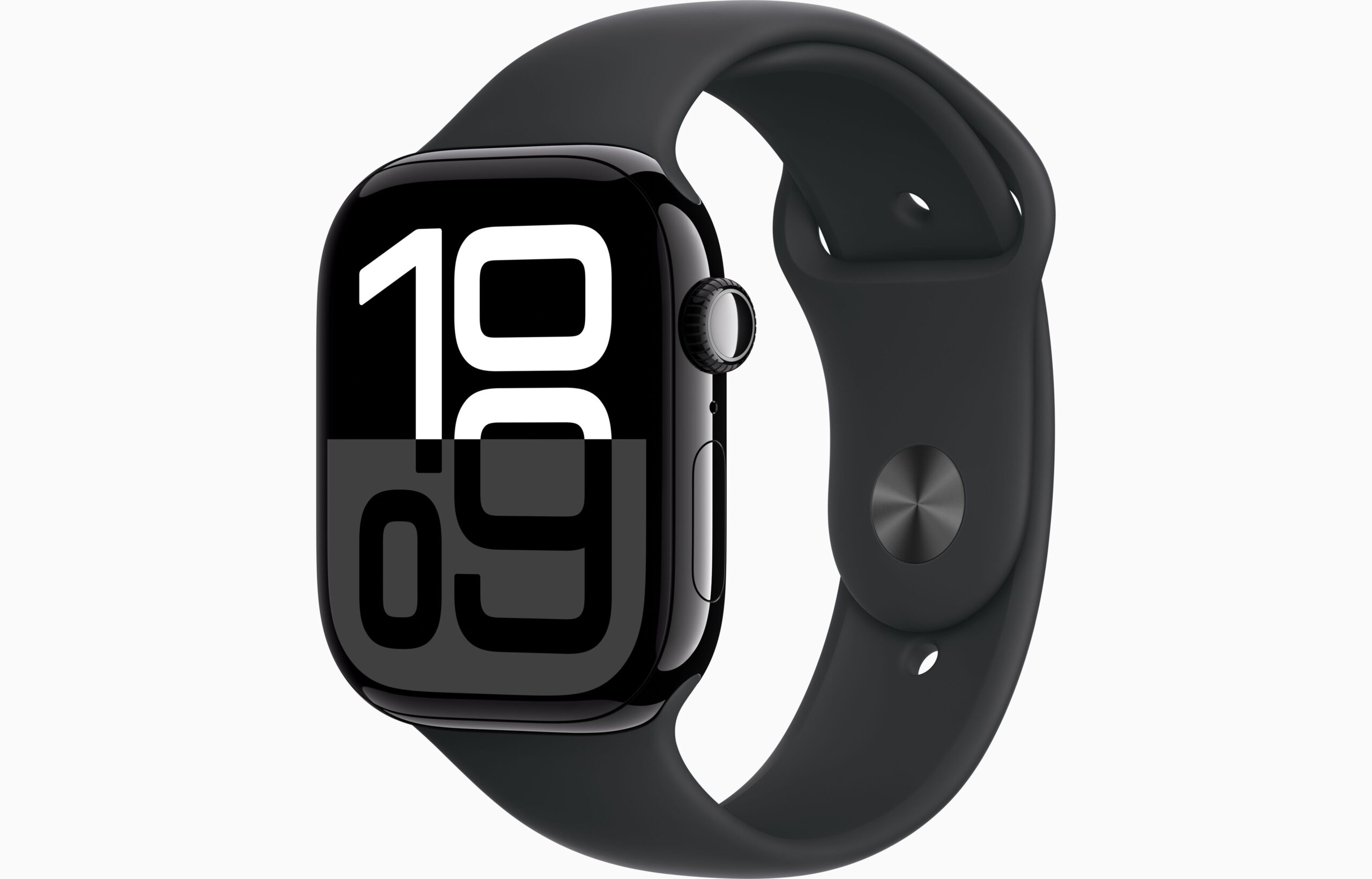 APPLE WATCH SERIES 10 46MM GPS JET BLACK ALUMINIUM WITH BLACK SPORT BAND MWX13