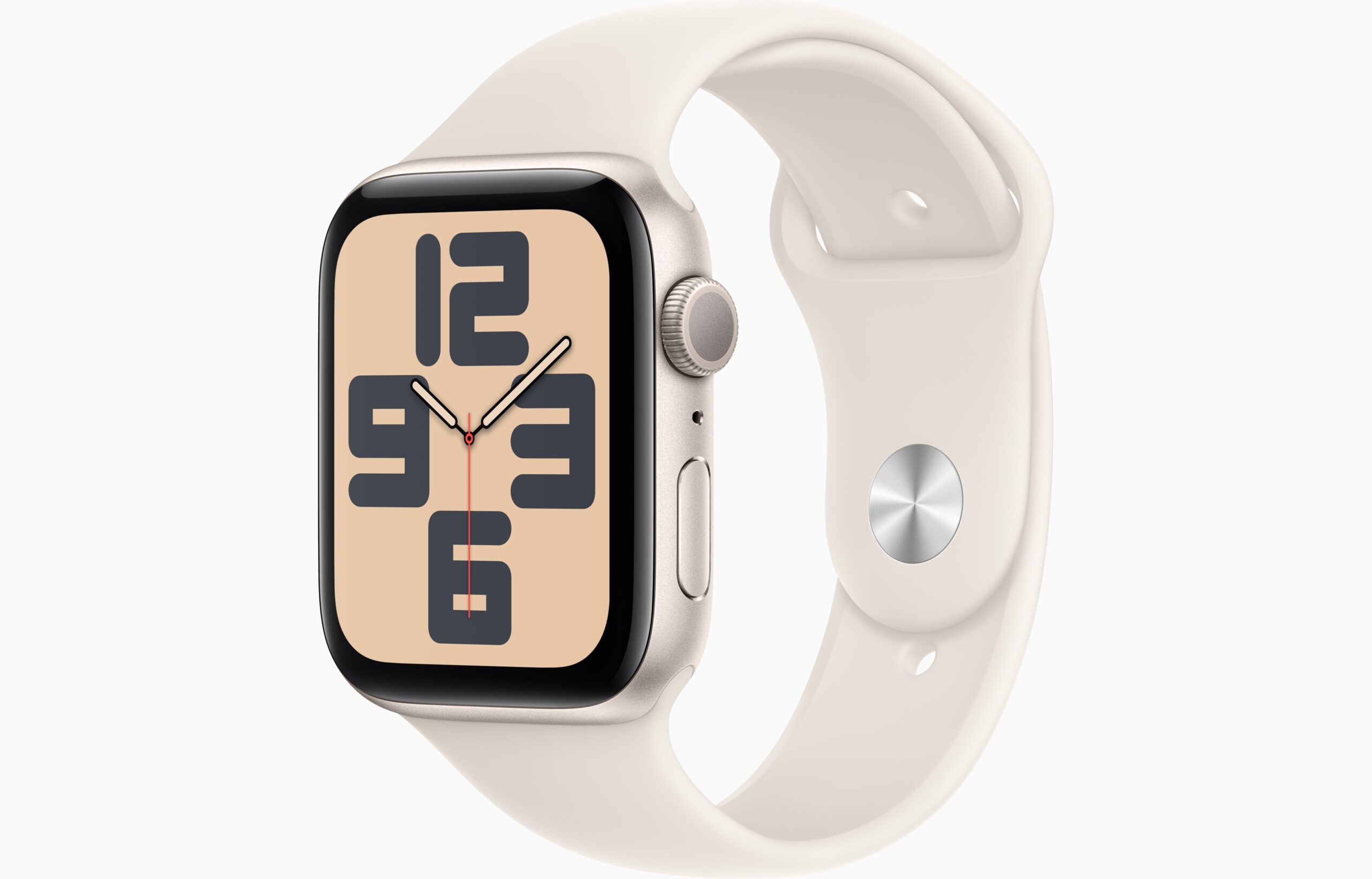 APPLE WATCH SE GPS 44MM (2ND GENERATION) STARLIGHT ALUMINIUM CASE WITH STARLIGHT SPORT BAND M/L MXEV3