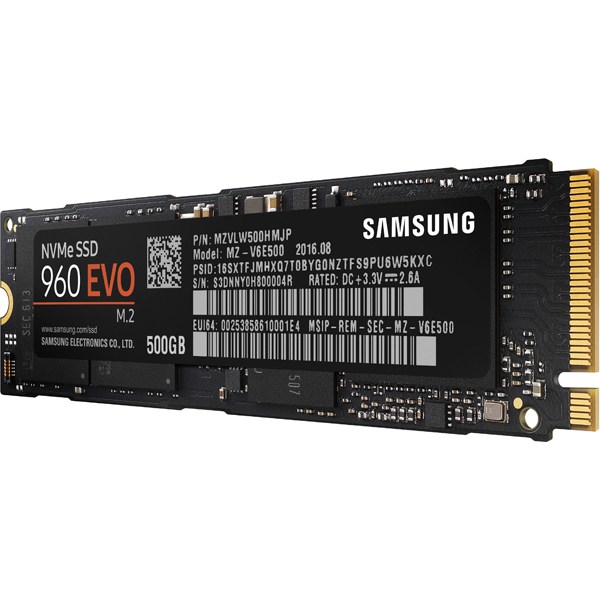 SAMSUNG SSD 500GB 960EVO M.2 MZ-V6E500B thumbnail 2