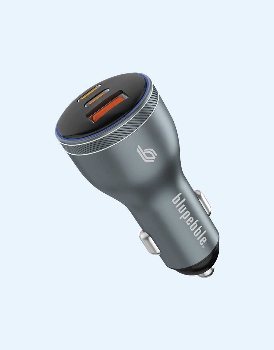 BLUPEBBLE NAVIPOWER FAST CAR CHARGER 95W WITH 2 PD TYPE-C AND QC 3.0 BP-CC001SG