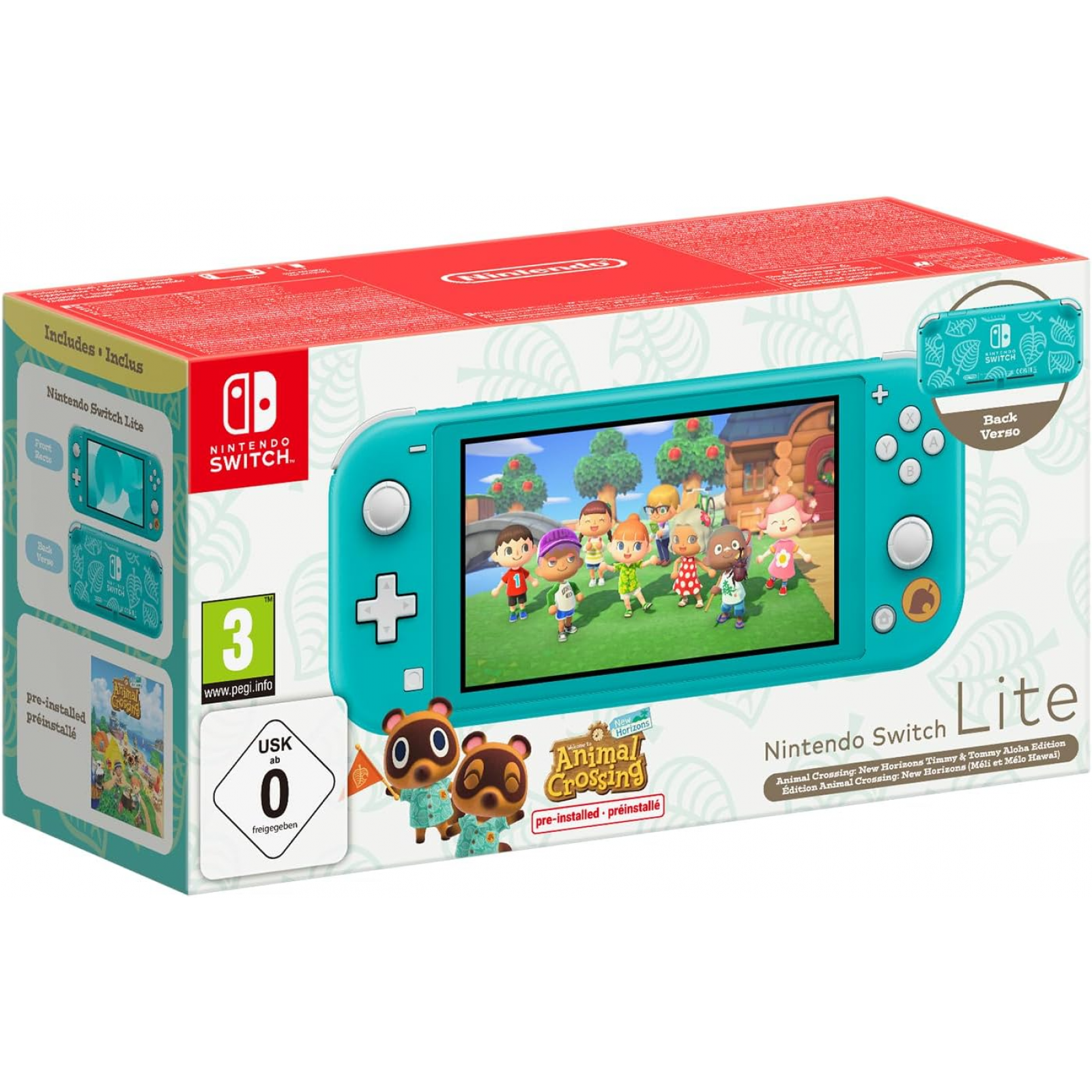 Nintendo Switch Lite - Animal Crossing Edition, Compact & Portable Gaming Console thumbnail 4