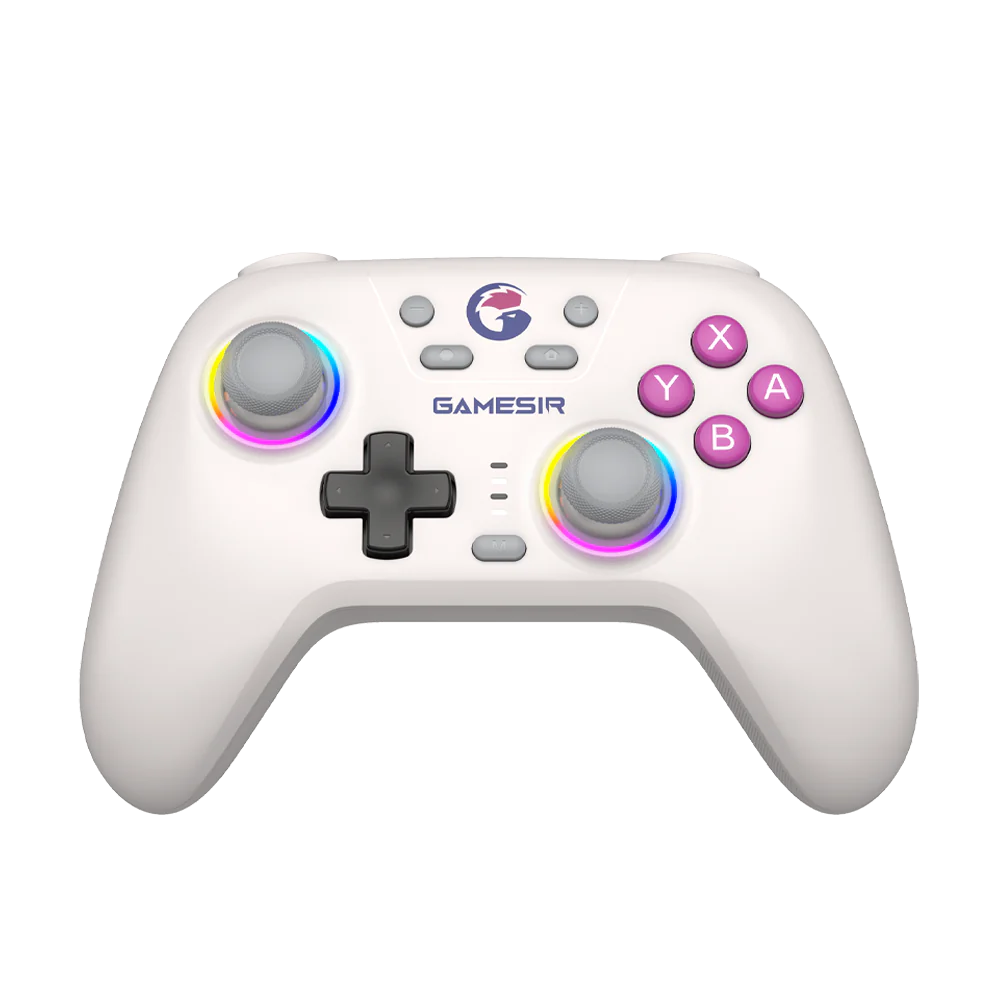 GAMESIR T4 NOVA WHITE HD RUMBLE WIRELESS CONTROLLER FOR NS T4N
