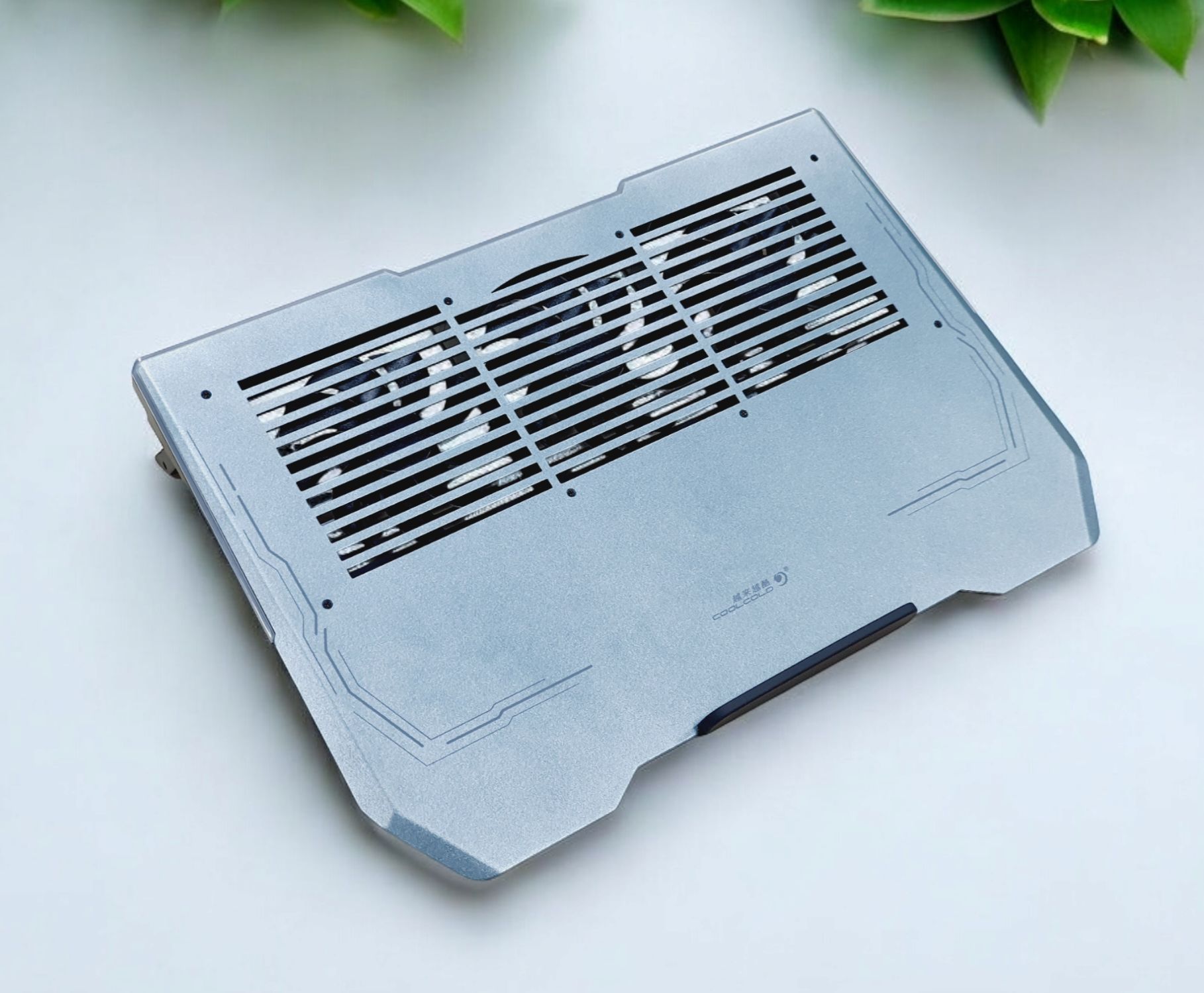 COOLCOLD ALUMINIUM ALLOY GAMING MULTI FAN STAND SILVER