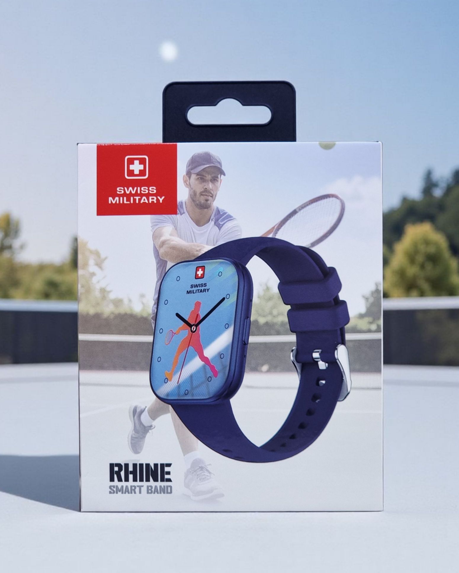SWISS MILITARY RHINE SMART BAND BLUE WITH 3 TALK  SM-BAND-RHINE3-BLUFBLUS