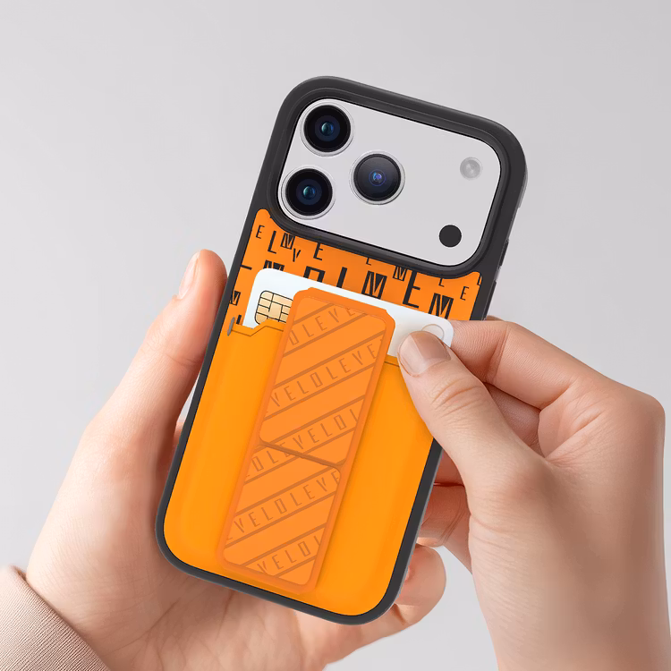 LEVELO MORPHIX IPHONE 17 PRO MAX GRIPSTAND CASE WITH CARD HOLDER SUNRISE ORANGE LVLMRPGCIP17PMSORG thumbnail 7