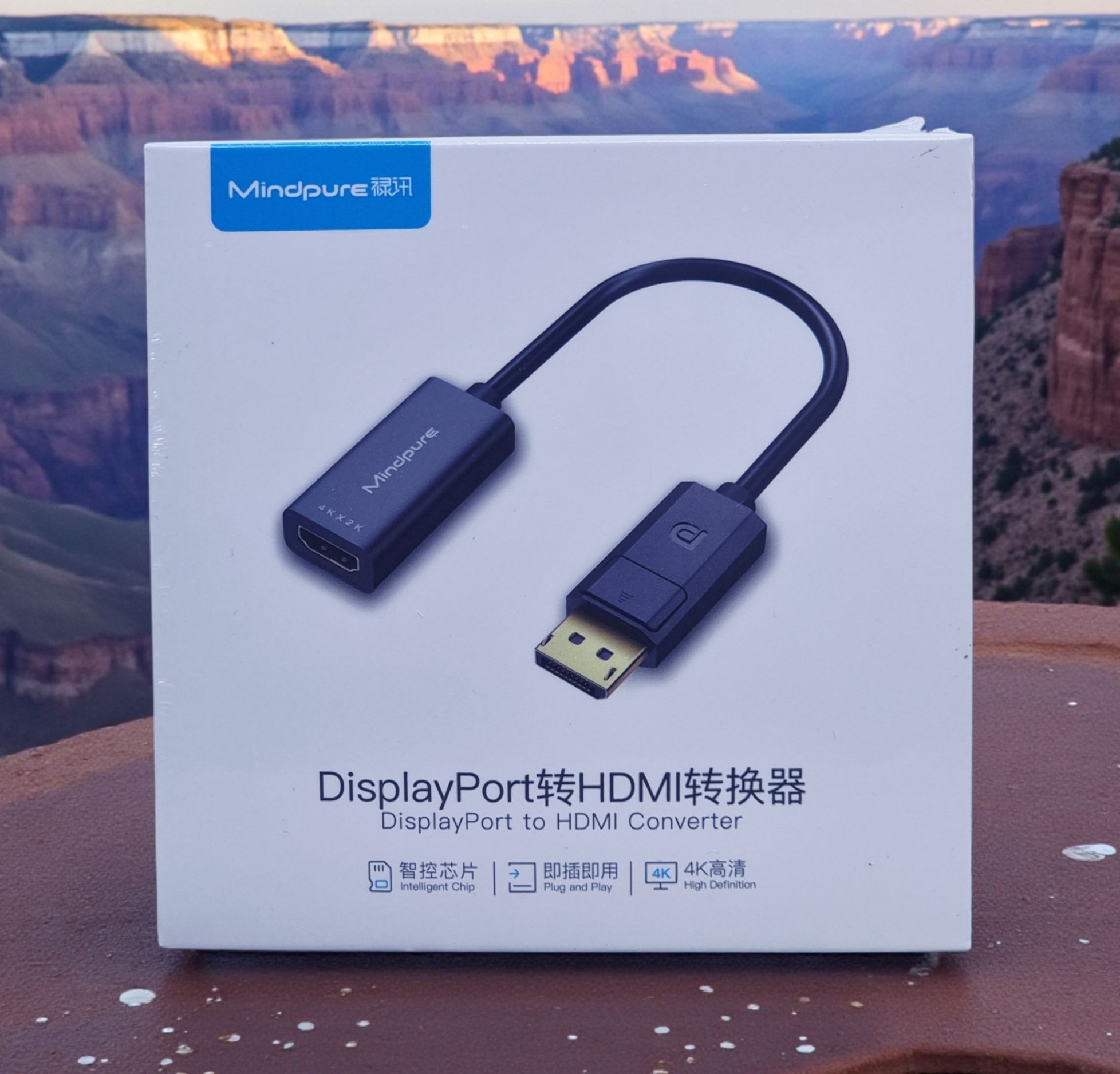 MINDPURE DP MALE TO HDMI FEMALE CONVERTER 4K*2K BLACK LX10205